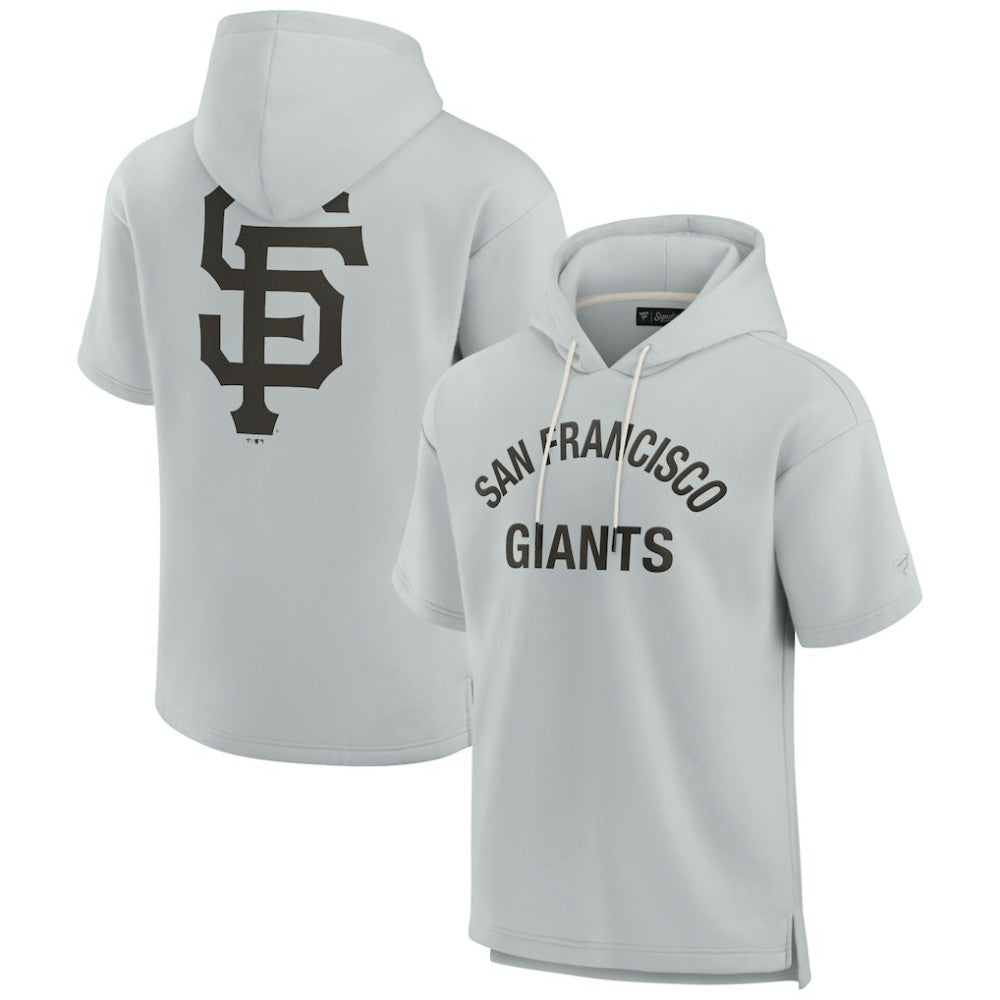 San Francisco Giants Fanatics Unisex Elements Super Soft Fleece Short Sleeve Pullover Hoodie - MLB
