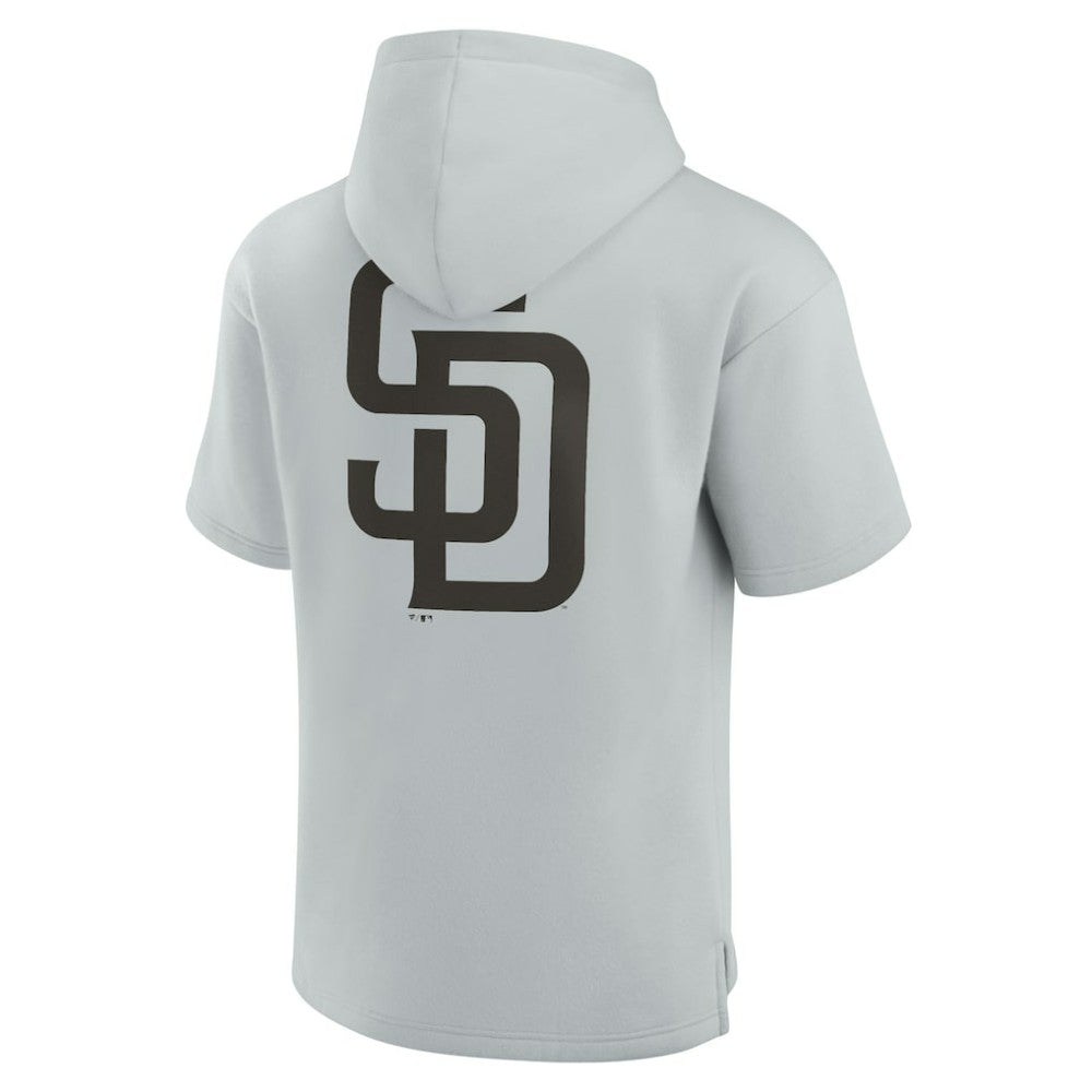 San Diego Padres Fanatics Unisex Elements Super Soft Fleece Short Sleeve Pullover Hoodie - MLB