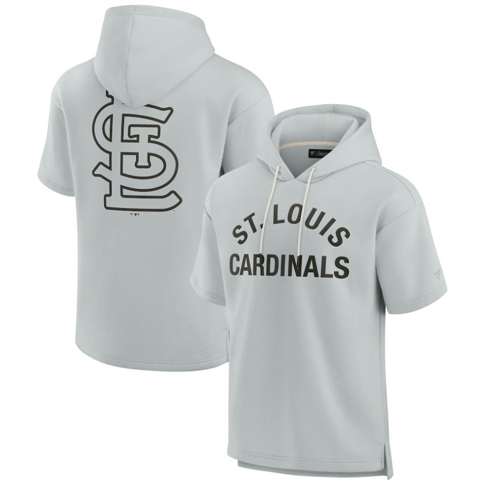 St. Louis Cardinals Fanatics Unisex Elements Super Soft Fleece Short Sleeve Pullover Hoodie - MLB