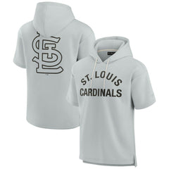 St. Louis Cardinals Fanatics Unisex Elements Super Soft Fleece Short Sleeve Pullover Hoodie - MLB