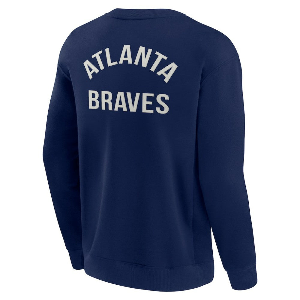 Atlanta Braves Fanatics Unisex Super Soft Pullover Crew Sweatshirt - MLB