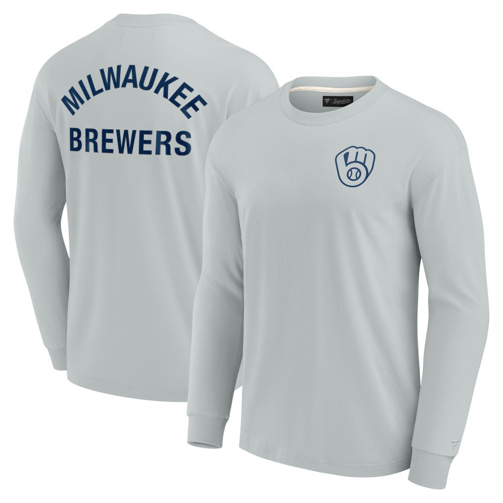 Milwaukee Brewers Fanatics Unisex Elements Super Soft Long Sleeve T-Shirt - MLB