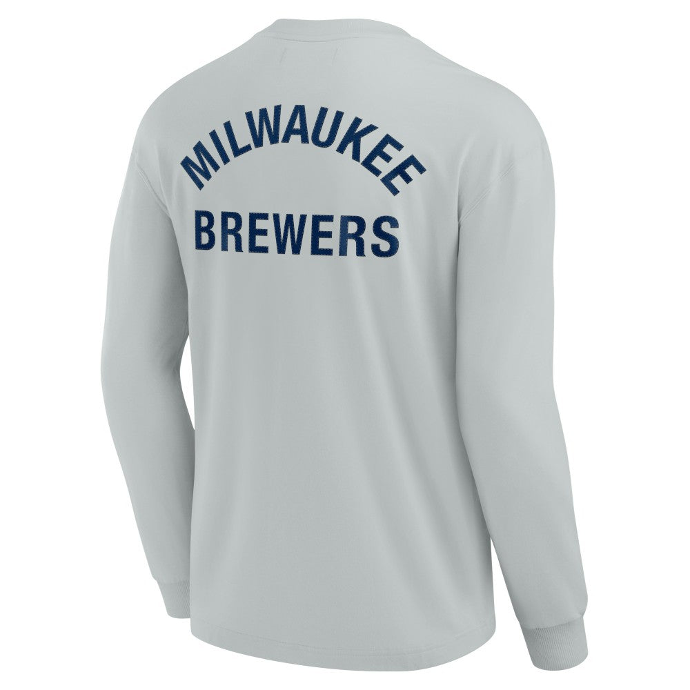 Milwaukee Brewers Fanatics Unisex Elements Super Soft Long Sleeve T-Shirt - MLB