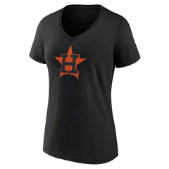 Houston Astros Women's Rough Diamond V-Neck T-Shirt - MLB