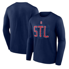 St. Louis Cardinals Paint the Black Long Sleeve T-Shirt - MLB