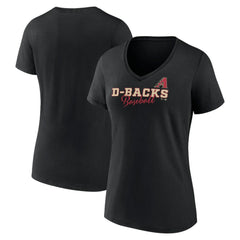 Arizona Diamondbacks Women's Back In Business V-Neck T-Shirt - MLB