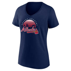 Atlanta Braves Women's One Champion V-Neck T-Shirt - MLB