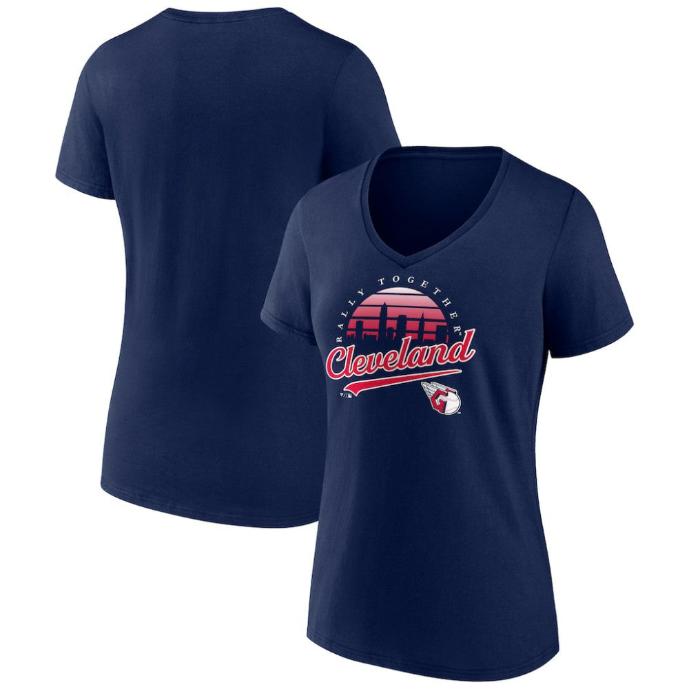 Cleveland Guardians Women's One Champion V-Neck T-Shirt - MLB
