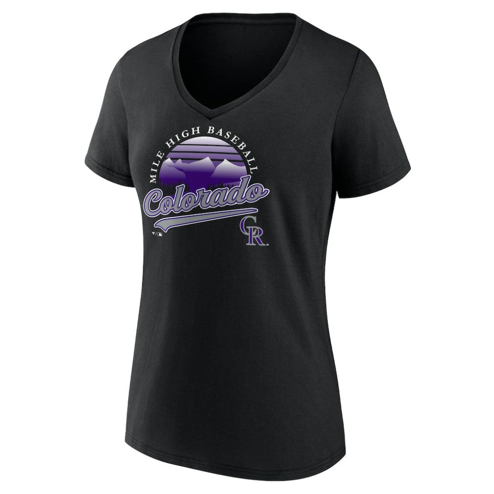 Colorado Rockies Women's One Champion V-Neck T-Shirt - MLB