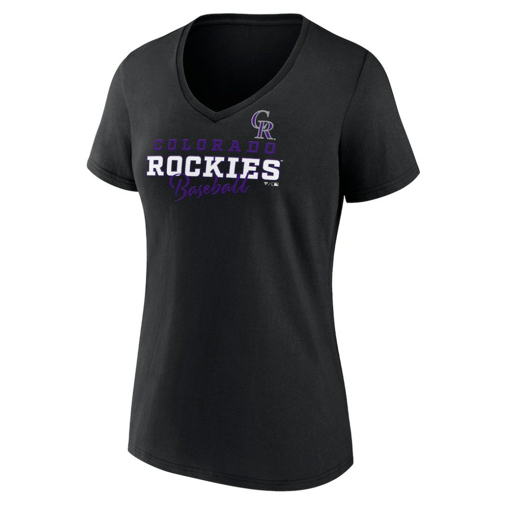 Colorado Rockies Women's Back In Business V-Neck T-Shirt - MLB