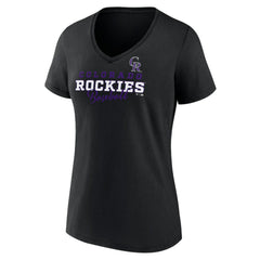 Colorado Rockies Women's Back In Business V-Neck T-Shirt - MLB
