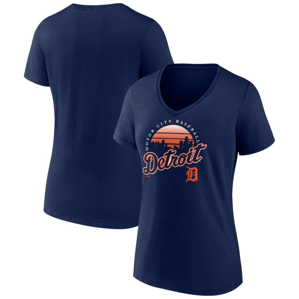 Detroit Tigers Women's One Champion V-Neck T-Shirt - MLB
