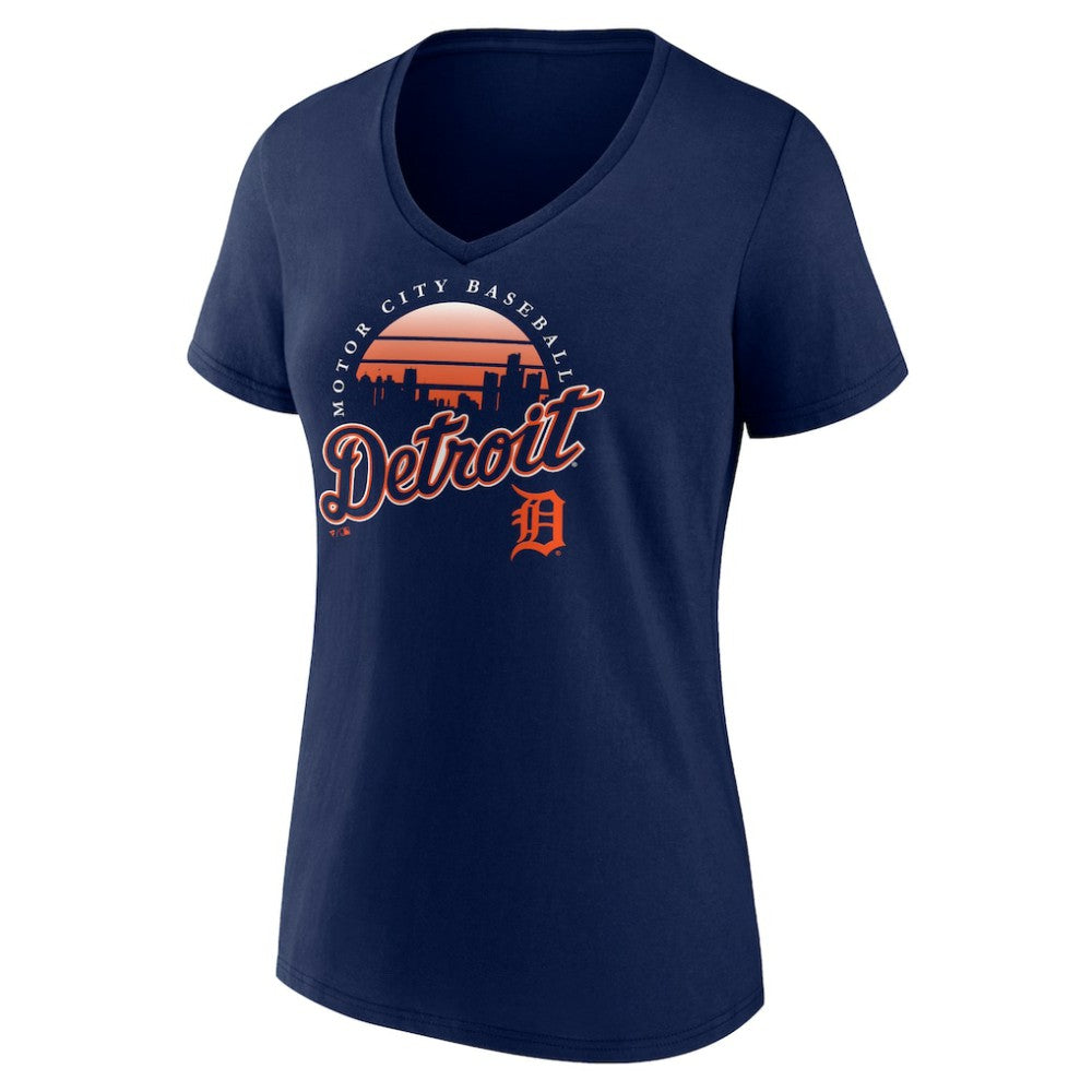 Detroit Tigers Women's One Champion V-Neck T-Shirt - MLB