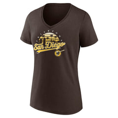San Diego Padres Women's One Champion V-Neck T-Shirt - MLB