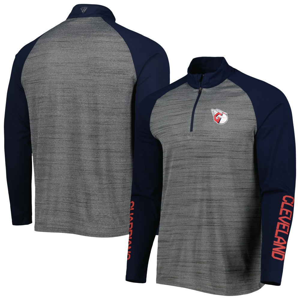 Cleveland Guardians Levelwear Vandal Raglan Quarter-Zip Top - MLB