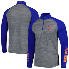 New York Mets Levelwear Vandal Raglan Quarter-Zip Top - MLB