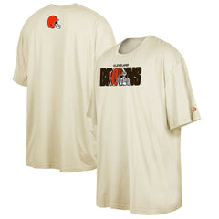 Cleveland Browns New Era 2023 NFL Draft Big & Tall T-Shirt Cream | NFL