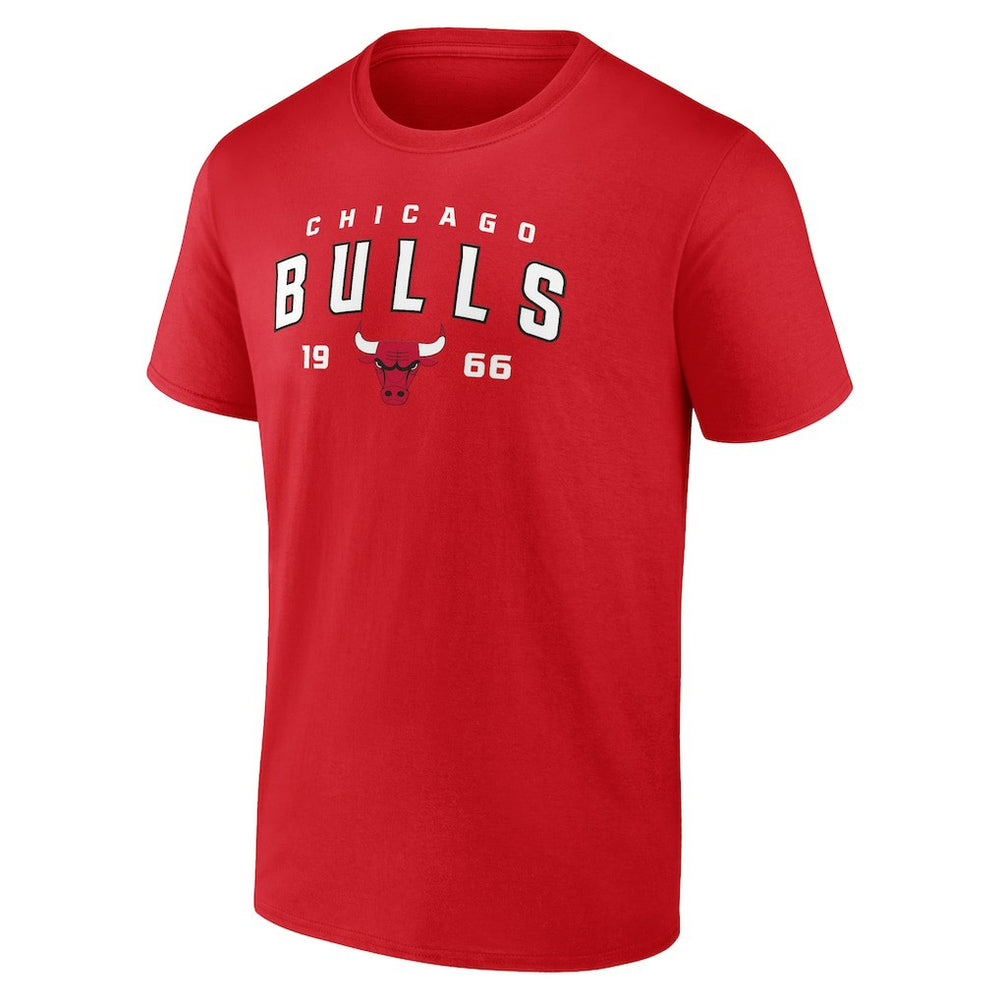 Chicago Bulls Rebel Logo T-Shirt Red - NBA