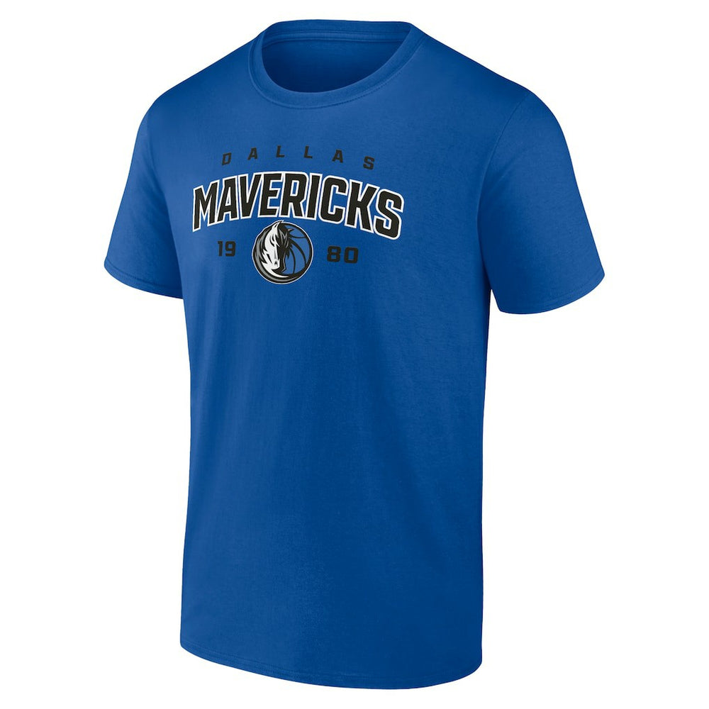 Dallas Mavericks Rebel Logo T-Shirt Blue - NBA
