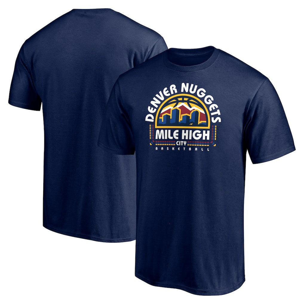 Denver Nuggets Push Ahead T-Shirt Navy - NBA