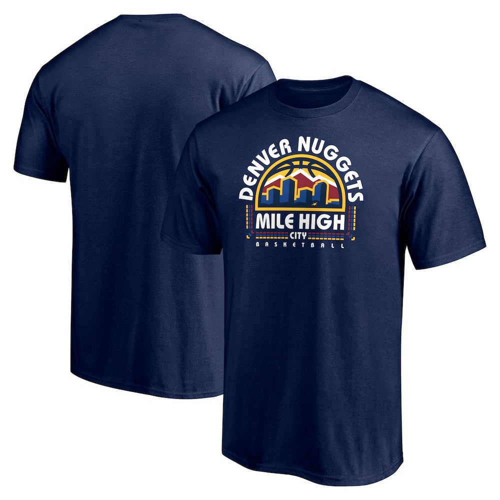 Denver Nuggets Push Ahead T-Shirt Navy - NBA