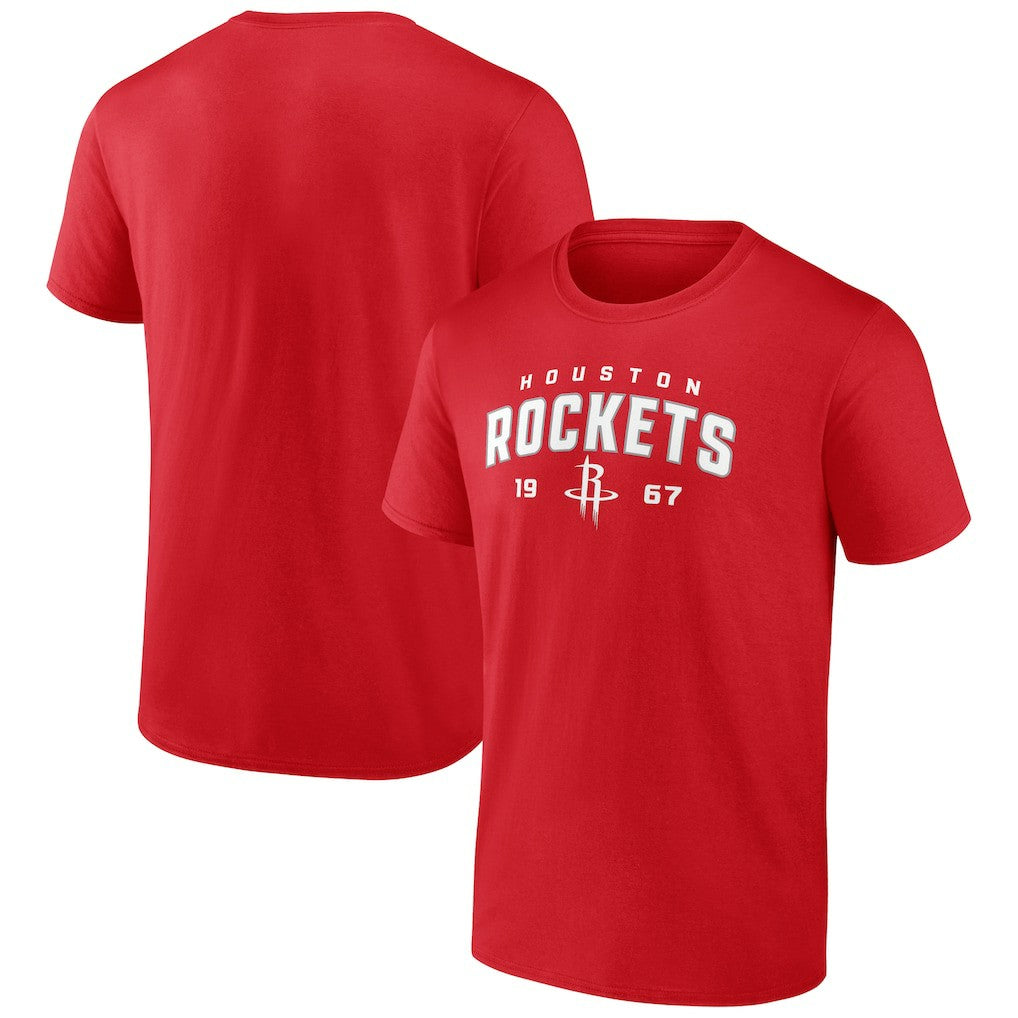 Houston Rockets Rebel Logo T-Shirt Red - NBA