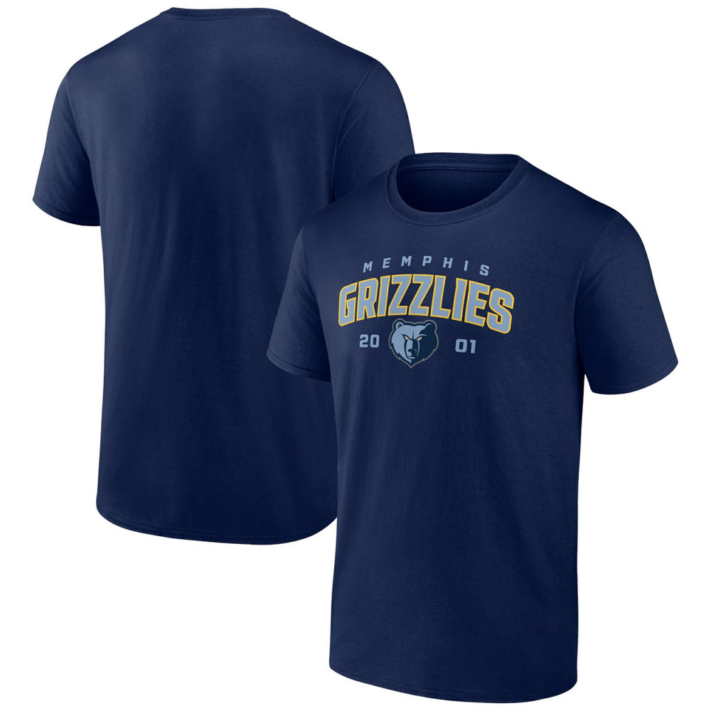 Memphis Grizzlies Rebel Logo T-Shirt Navy - NBA