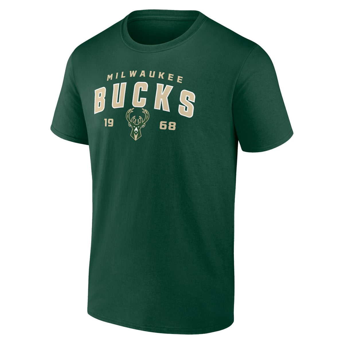 Milwaukee Bucks Rebel Logo T-Shirt Hunter Green - NBA