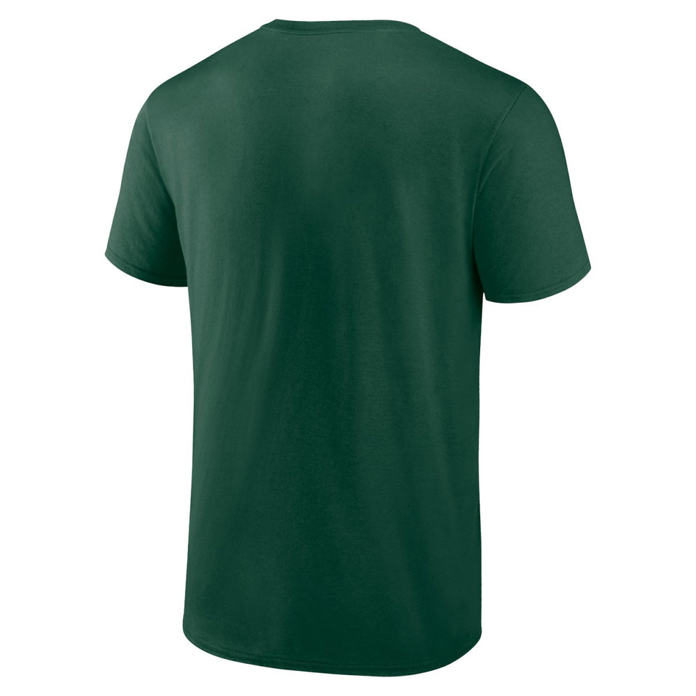 Milwaukee Bucks Rebel Logo T-Shirt Hunter Green - NBA