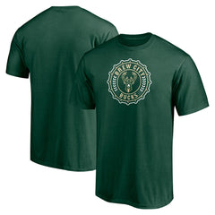Milwaukee Bucks Push Ahead T-Shirt Hunter Green - NBA