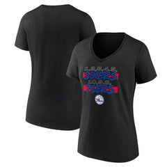 Women's Black Philadelphia 76ers Core Hometown V-Neck T-Shirt - NBA