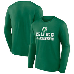 Boston Celtics Let's Go Long Sleeve T-Shirt Green - NBA