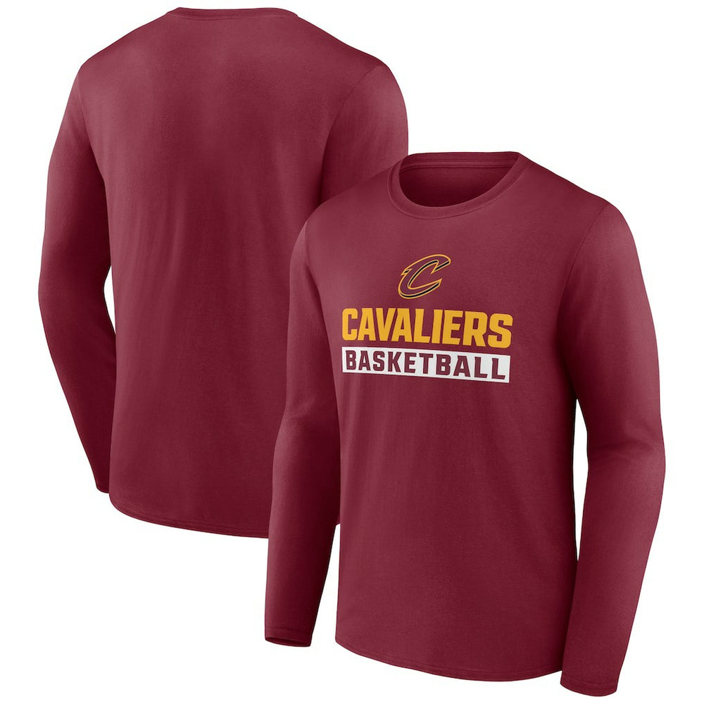 Cleveland Cavaliers Let's Go Long Sleeve T-Shirt Garnet - NBA