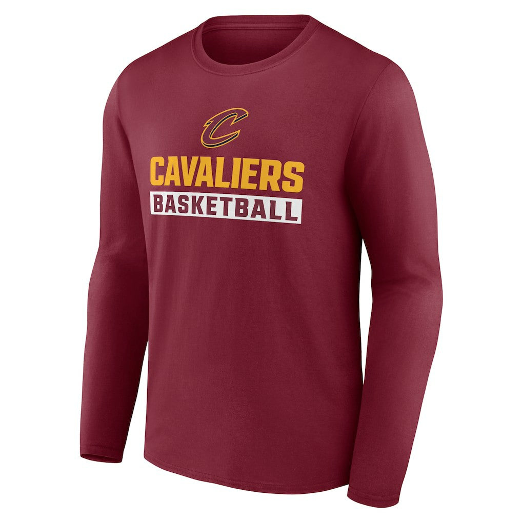 Cleveland Cavaliers Let's Go Long Sleeve T-Shirt Garnet - NBA