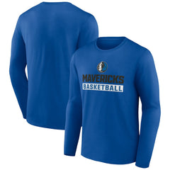 Dallas Mavericks Let's Go Long Sleeve T-Shirt Royal - NBA