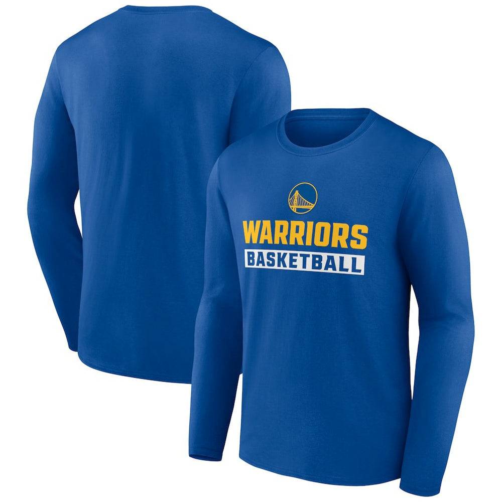 Golden State Warriors Let's Go Long Sleeve T-Shirt Royal - NBA