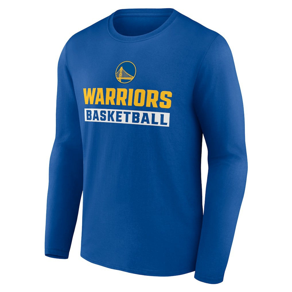 Golden State Warriors Let's Go Long Sleeve T-Shirt Royal - NBA