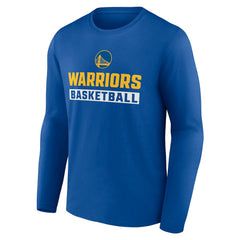 Golden State Warriors Let's Go Long Sleeve T-Shirt Royal - NBA