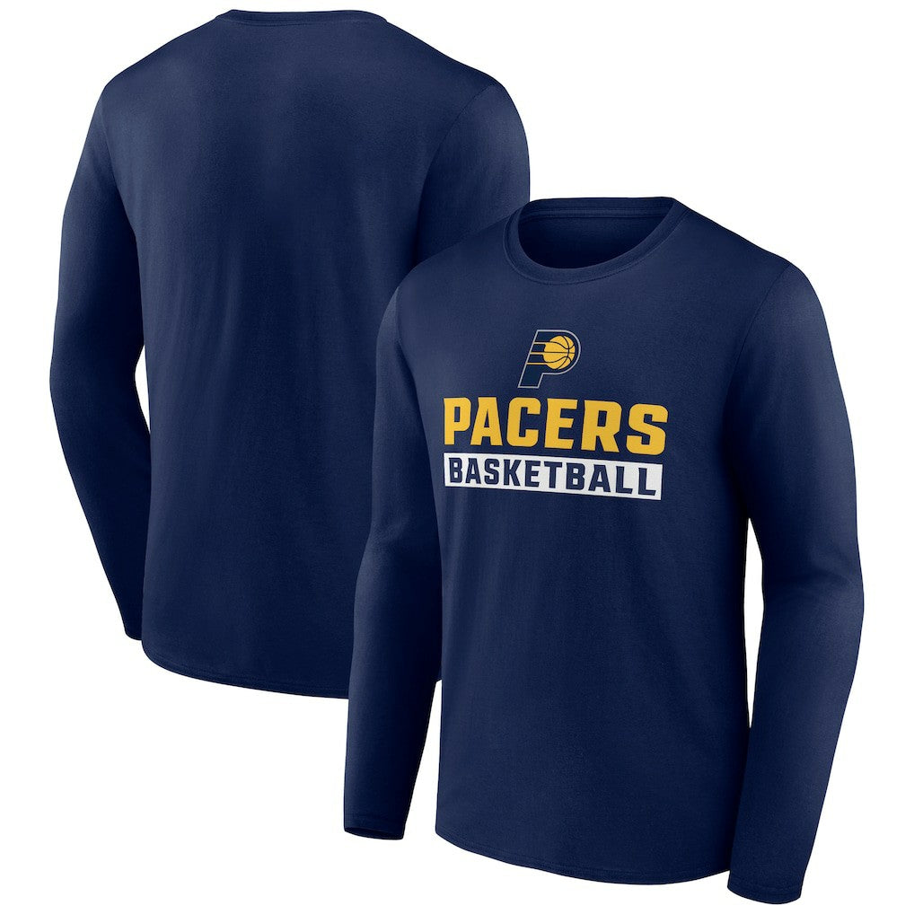 Indiana Pacers Let's Go Long Sleeve T-Shirt Navy - NBA