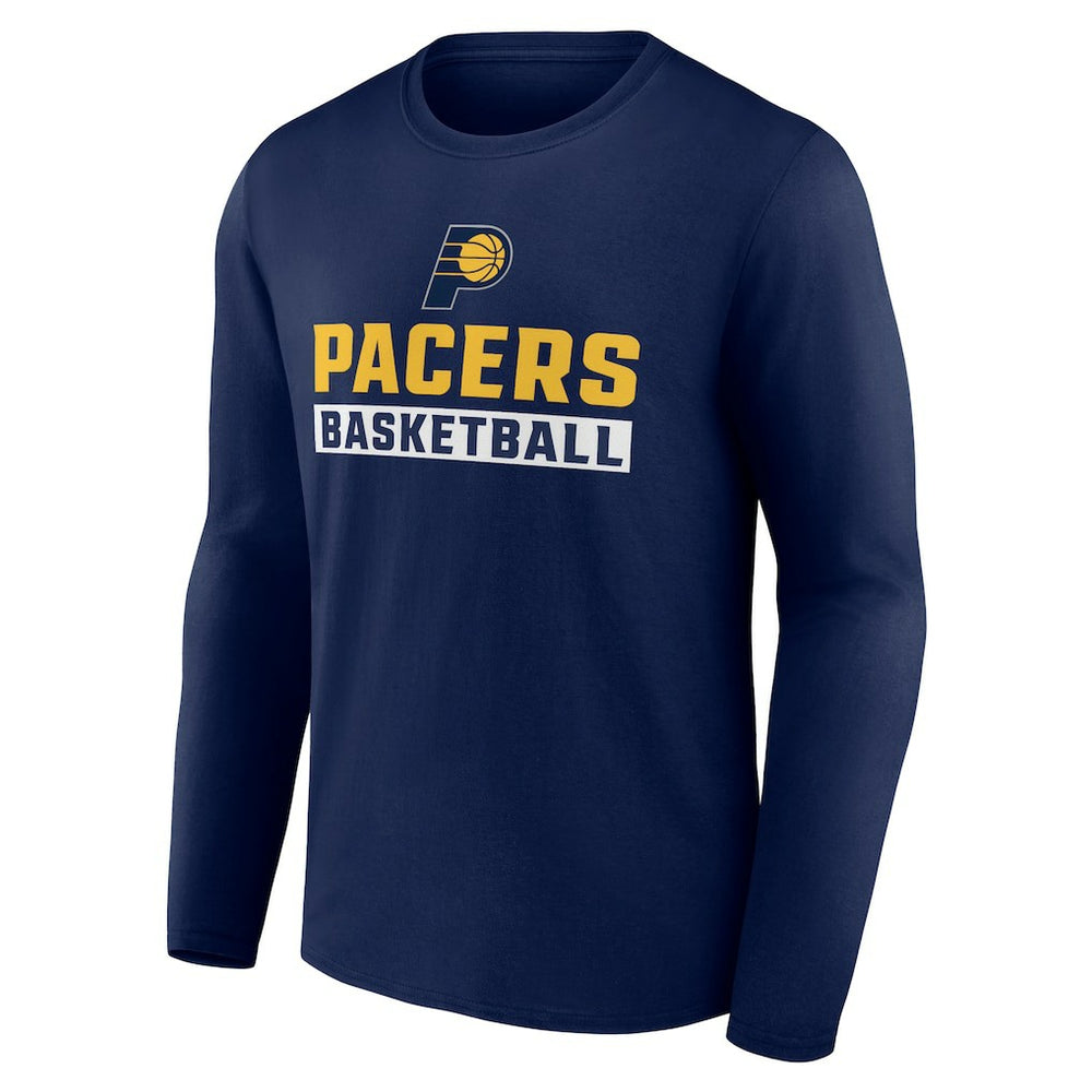 Indiana Pacers Let's Go Long Sleeve T-Shirt Navy - NBA