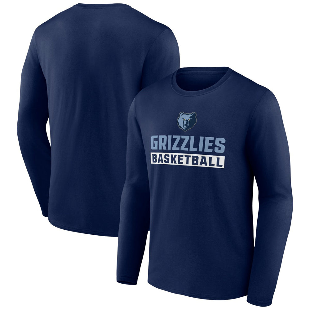 Memphis Grizzlies Let's Go Long Sleeve T-Shirt Navy - NBA