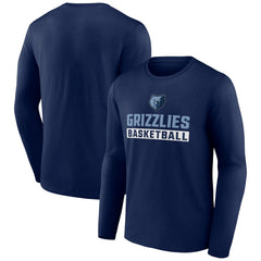 Memphis Grizzlies Let's Go Long Sleeve T-Shirt Navy - NBA