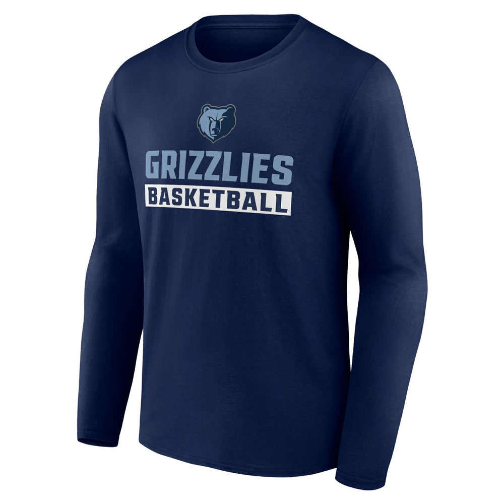 Memphis Grizzlies Let's Go Long Sleeve T-Shirt Navy - NBA