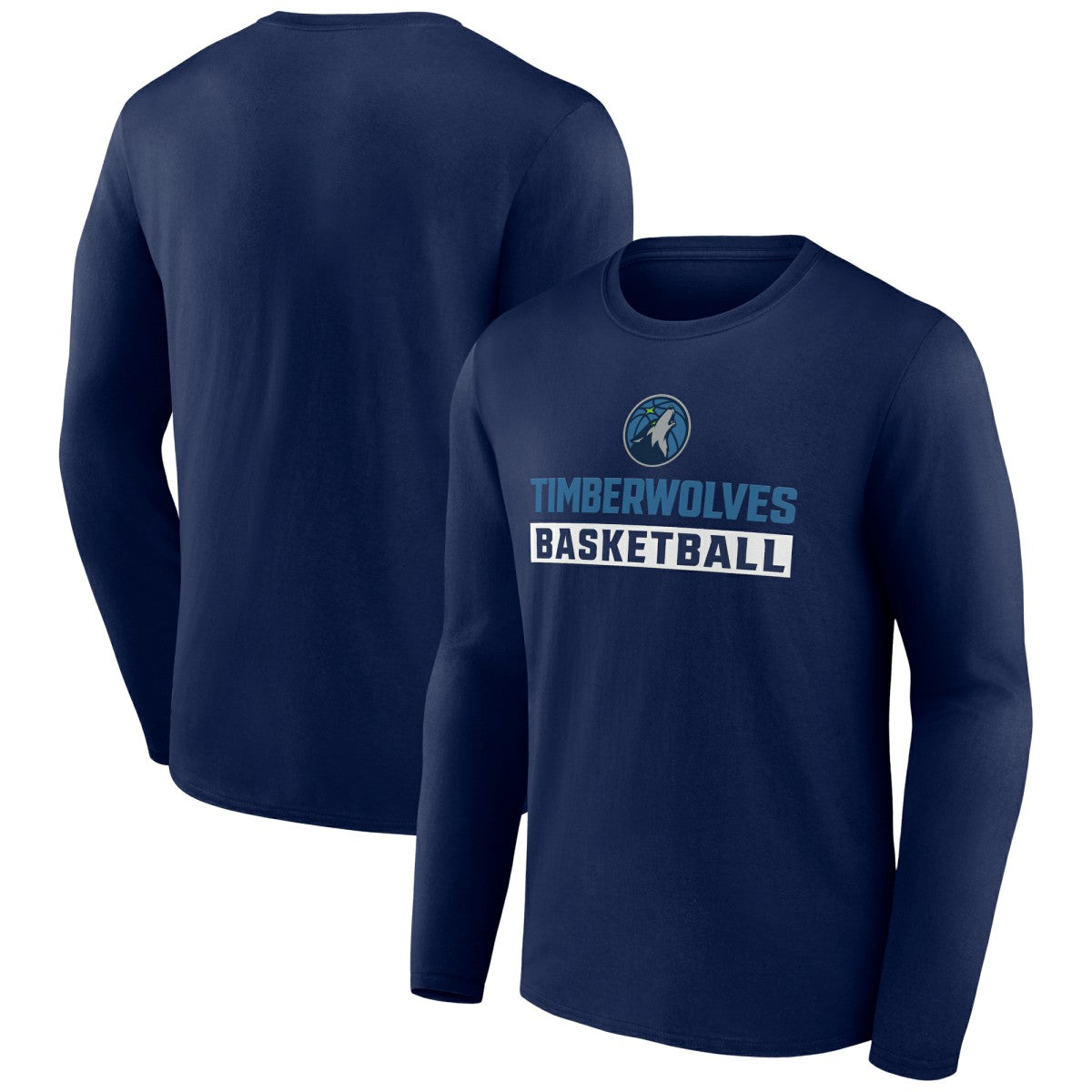 Minnesota Timberwolves Let's Go Long Sleeve T-Shirt Navy - NBA