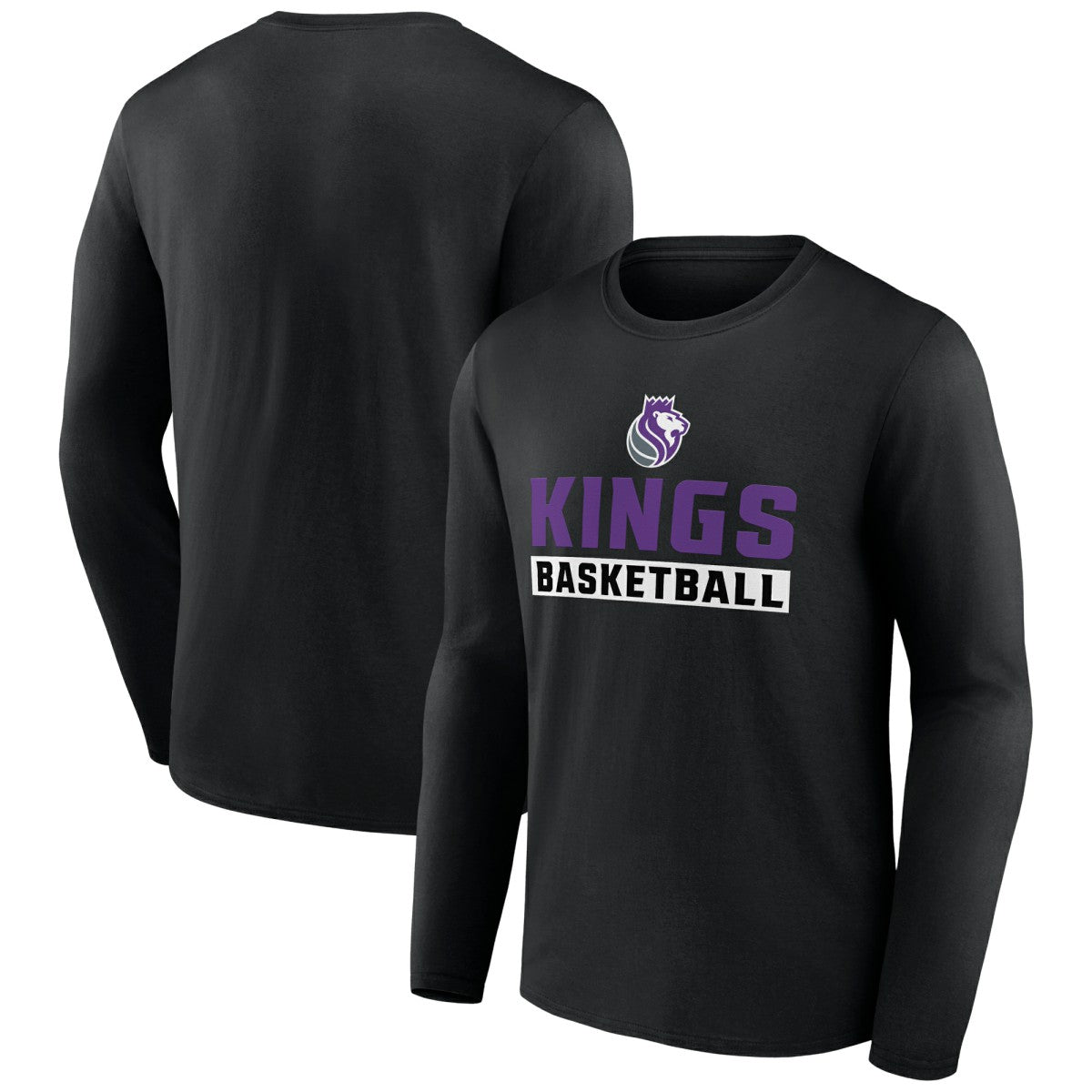 Sacramento Kings Let's Go Long Sleeve T-Shirt Black - NBA