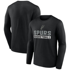 San Antonio Spurs Let's Go Long Sleeve T-Shirt Black - NBA