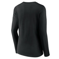 Portland Trail Blazers Women's Tumble V-Neck Long Sleeve T-Shirt Black - NBA