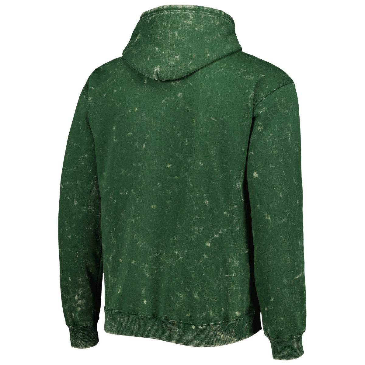 Milwaukee Bucks The Wild Collective Unisex Tonal Acid Wash Pullover Hoodie Hunter Green - NBA