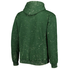 Milwaukee Bucks The Wild Collective Unisex Tonal Acid Wash Pullover Hoodie Hunter Green - NBA
