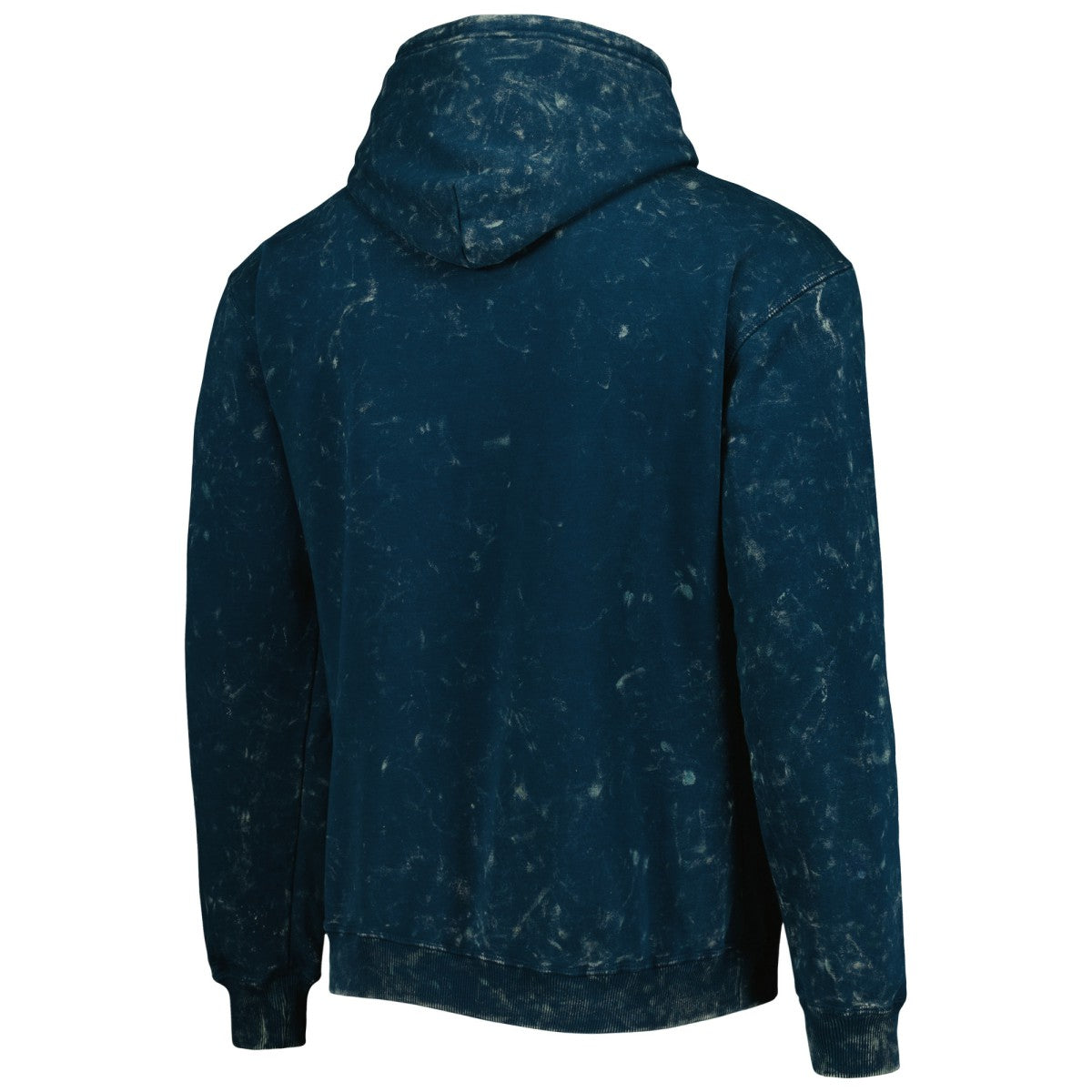 New York Knicks The Wild Collective Unisex Tonal Acid Wash Pullover Hoodie Blue - NBA